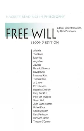 Free Will Second Edition,2 Edition book cover