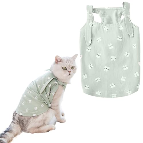 Roupa reutilizável macia para animais de estimação gatinho aconchegante moda simples lavável roupas