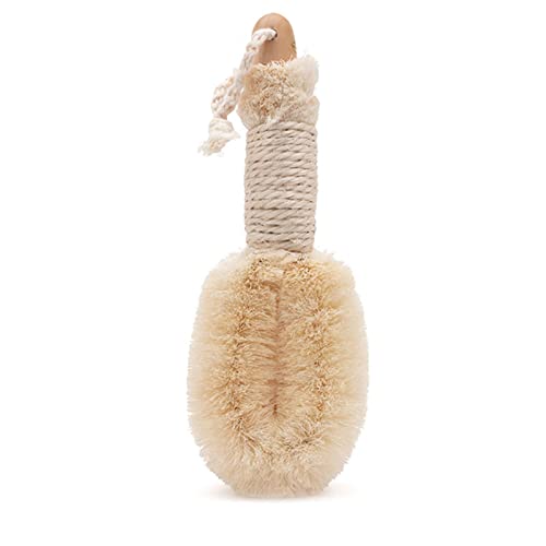 JIALG Cepillo de sisal Masaje Cuerpo Cepillo para el Cuerpo del Hogar, Cuelgue Ducha Desgaste Spa-Fibra de Cerda Linfática Natural para Mejorar la Circulación de la Sangre Exfoliar la Piel Cover