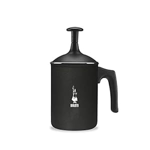 Bialetti Tuttocrema aluminium, zwart, 6 kopjes, 1 liter