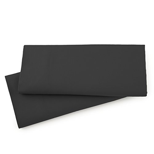 Southshore Fine Linens® - Vilano® Springs - Pair Of Pillow Cases, Black, Standard (Queen) #TOP6