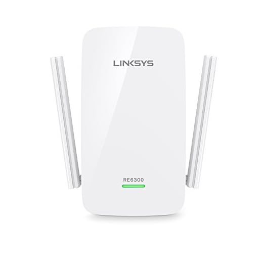 Linksys RE6300W-EU AC750 WLAN-Repeater (750 Mbit/s, Dual Band, WPS, Gigabit-port), vit