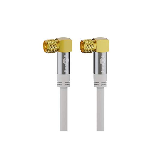 Câble d'antenne SAT blindé 135 dB Goobay 70490 coaxial blanc