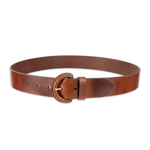 Cole Haan Women's Leather Covered Buckle Wide Width Belt for Dresses, Jeans, Trousers4