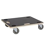 Werkzeugkönig Transportroller 400 kg - Rollbrett 59 x 49 cm - Multiplexplatte Siebdruckbeschichtung - Vollgummirollen