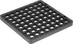 160mm x 160mm Square Gully Grid Black