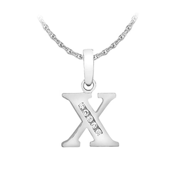 Carissima Gold Damprins of Wales halsband med kubisk zirkonia hänge vitt guld 9 k (375) 0,8 mm 46/18 tum