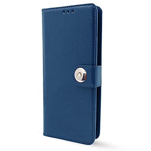 Image of Pikkme Samsung Galaxy M42 5G Leather Magnetic Vintage Flip Wallet Case Cover for Samsung Galaxy M42 5G (Blue)
