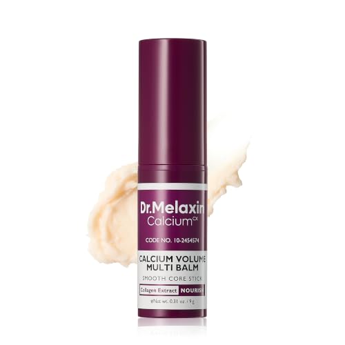 Dr.Melaxin Collagen Multi Balm Stick, stick coreano antiarrugas con calcio y adenosina para ojos, cuello y rostro, stick reafirmante de colágeno (Blanco, 9 g)