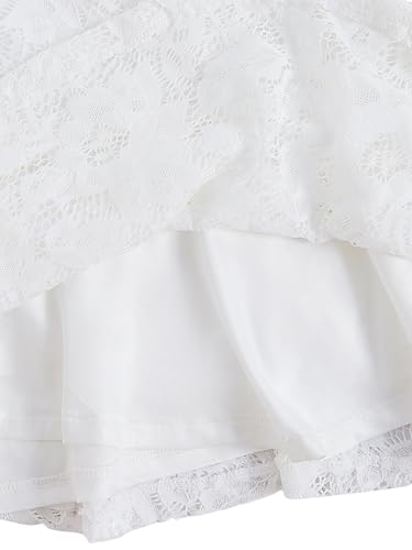 Verdusa Women's Plus Size Y2K Goth Floral Lace Ruffle Mini Skirts Gothic Clothes Athletic A Line Skirt3