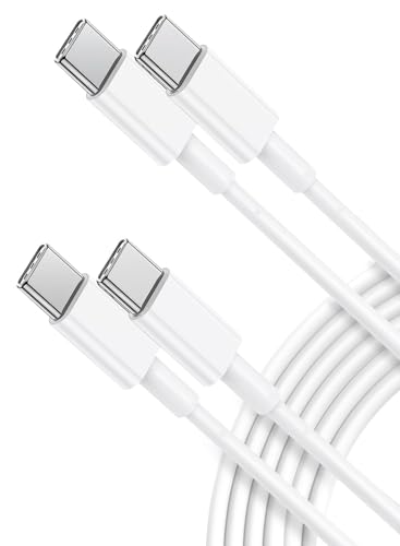 Quntis 2Pack 100W USB C auf USB C kabel, 2m Schnellladekabel USB C Typ C PD Ladekabel kompatibel mit MacBook Pro Air iPad Pro iPad Air Galaxy S23 S22 Ultra S21 S20 Pixel 7 Huawei P30 iPhone 15 Switch
