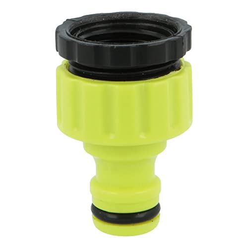 Amig - Adaptador y Reductor para Unión de Grifo con Manguera - 1/2' y 3/4' - Conexión Rápida y Fácil para Mangueras de Agua - Plástico ABS - Verde Pistacho
