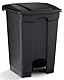 Safco Products 9925BL Kunststoff-Mülleimer für freihändige Entsorgung, ideal für den privaten und gewerblichen Gebrauch, 37 l, Schwarz