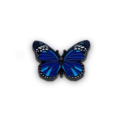 Image of PinLab Monarch Butterfly Enamel Lapel Pin Collectible Insect Accessory