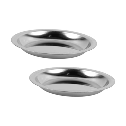 MAGICLULU 2pcs Stainless Steel Tea Bag Holder Drip Tray for Loose Leaf Tea for Dining Table and Kitchen Easy to Clean Design