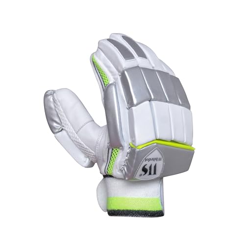 Image of Whitedot Spade New Cricket Batting Gloves||Suitable for Youth|Medium Left Hand||White