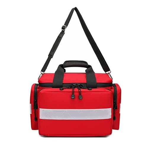 Lyirfan Grande borsa medica vuota, borsa professionale per traumi medici di emergenza, borsa da viaggio per pronto soccorso, organizer per forniture mediche, per assistenza sanitaria domestica, EMT