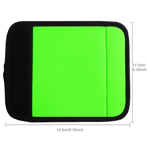 Image of Neoprene Luggage Handle Wrap-Luggage Identifiers For Suitcase Unqiue Bright Neon Green Luggage Tags /Markers For Travel Accessories Bag