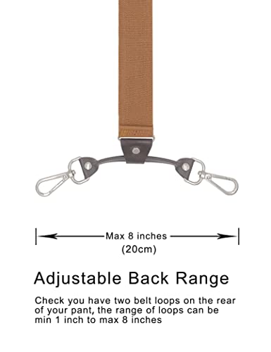 Image of Men's Suspenders with Swivel Hooks and Adjustable Braces, Suitable for Heavy Duty, Big and Tall