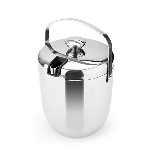 T-rainbow Insulated Double Walled Stainless Steel Ice Bucket for Parties, BBQ & Buffet