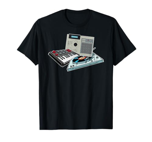 Drum Machine & MIDI Keybord Hip Hop Boom Bap Producer T-Shirt