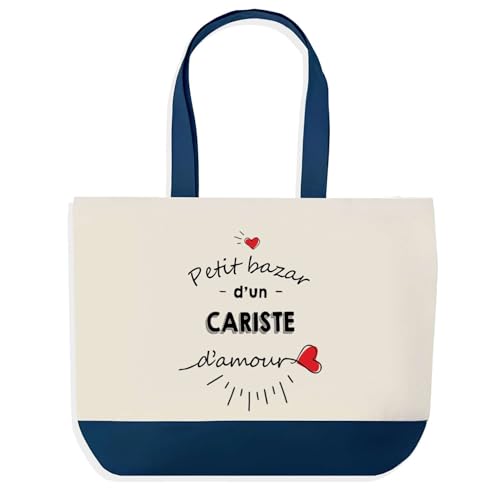 Sac de shopping bleu cadeau de Noël original pour collègue cariste