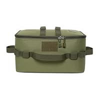 Ruime Opbergtas Voor Kampeerspullen – Past Lamp, Kooktoestel, Gasfles En Potten – Khaki
