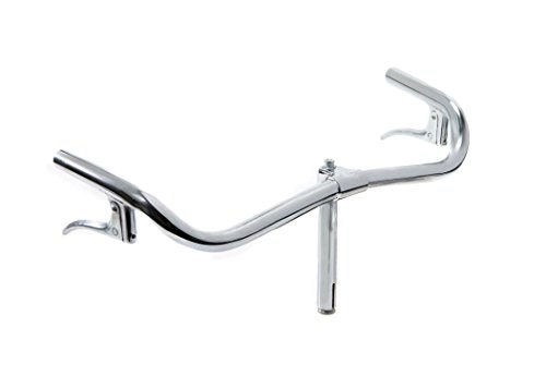 CicloSportMarket Manubrio Modello Torino con Leve Freno e piantone -