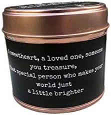 The Original Welsh Candle co. CARIAD scented soy tin candle. Made in Wales, perfect Welsh Gift, burn time 40 hours 220g