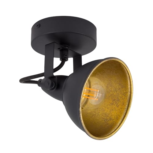 LEDKIA LIGHTING Lámpara de Pared Orientable Aluminio 1 Foco Emer Negro Negro E14