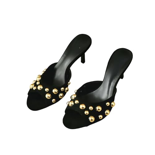 Fashion Sense Women Summer Open Toe Slippers Fashion Party Dress Shoes Ladies High Heel Slides