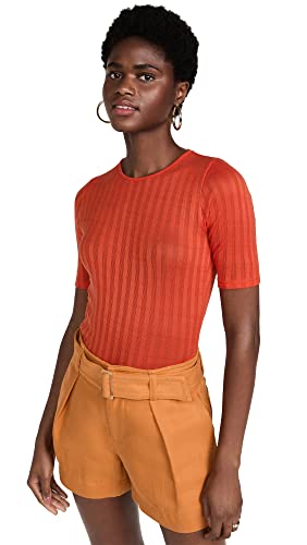 Image of Vince Women's Ribbed Elbow SLV Crew