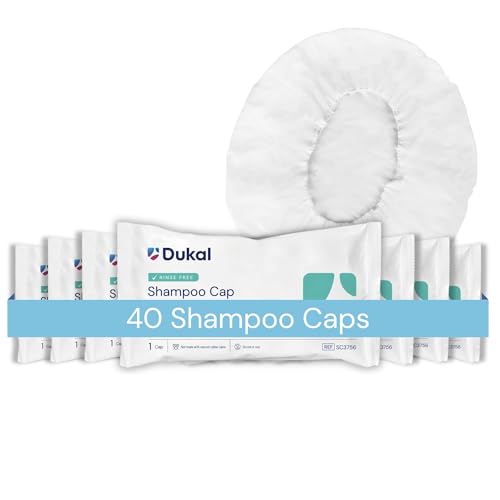 DAWNMIST SC3756 Redi-Wash Rinse Free Shampoo Cap, Pack of 40