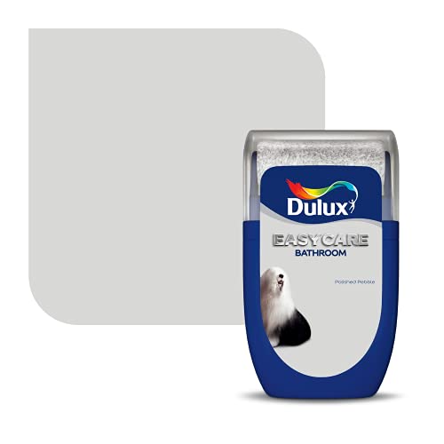 Dulux Easycare Bathroom Tester Paint, Polished Pebble, 30 ml, Packaging May Vary