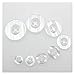 Produktbild Knöpfe Runde Schwarz Weiß Transparente Harzknöpfe 2 Löcher 4 Löcher Hemd Buttons DIY. Kleidungsstück nähen. (Color : Style D, Size : 20mm 30pcs)