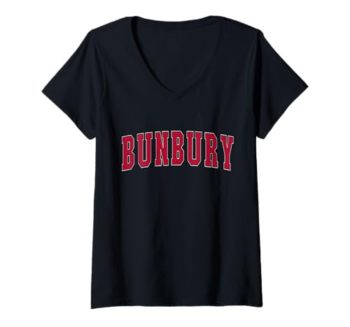 Mujer Australia Lover Orgulloso recuerdo de vacaciones australiano Bunbury Camiseta Cuello V