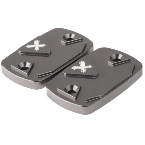 Tapa de depósito de frenos con acabado titanium resistente para renovar tu Xmax 250