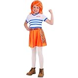 Rubies Disfraz oficial de Nami de una pieza para niños de la temporada 1 a rayas, talla de 11 a 13 años