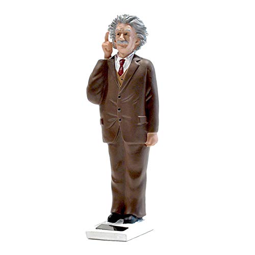 YTOOZ Estatua de Einstein, Figura de acción de Albert Einstein Bobblehead, muñeca de Juguete, Cabeza Solar Utilizada para el salpicadero del Coche, decoración de Escritorio del hogar, Regalo
