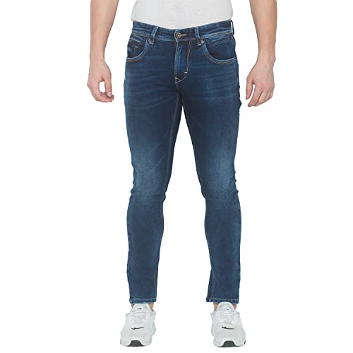 Image of spykar Men's Cotton Kano Mid-Rise Jeans (MANK-01BB-070)