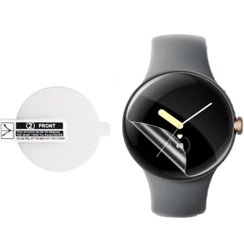 Image of BLACKSHEEP 2 Pack Screen Protector for Google Pixel Watch 1 / Pixel Watch 2 41 mm Bubble Free, Self Healing Unbreakable Membrane Edge to Edge Full Coverage - Clear [NOT GLASS]
