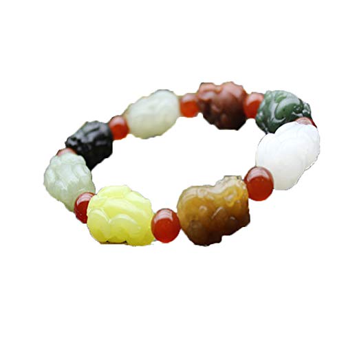 Bracelet en jade de Hetian du Xinjiang cadeau précieux unisexe en jaspe