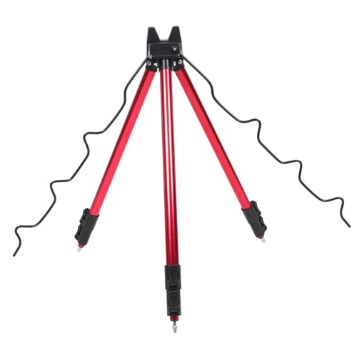 EXHUMKY Soporte de Poste de mar Manos telescópico Cinturón Equipo caña de Pescar portátil Titular de la caña de Pescar Accesorios de Kayak para Pescar Cosas de Pesca aleación de Aluminio