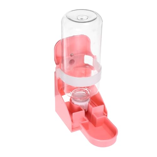ORFOFE ペット 水 噴水 小型 猫 給水器 水 ボトル ペット用 ハムスター 水 ボトル ウサギ 犬 ペット 水 ボトル ウサギ 猫 水 ボトル ペット ボトル ピンク P