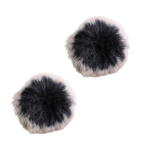 2Pcs Windscreen Muff For Tascam DR40 Recorders Microphone Windshield Windscreen Artificial Furs Wind Screen Furry Remove