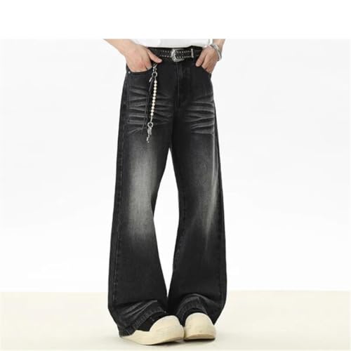 Men's Jeans Straight Leg Denim Pants Curved Trousers2