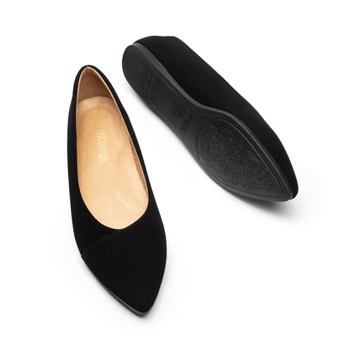 DREAM PAIRS Women's Pointed Toe Ballet Flats Dress Flats Comfort Dressy Flats Shoes3
