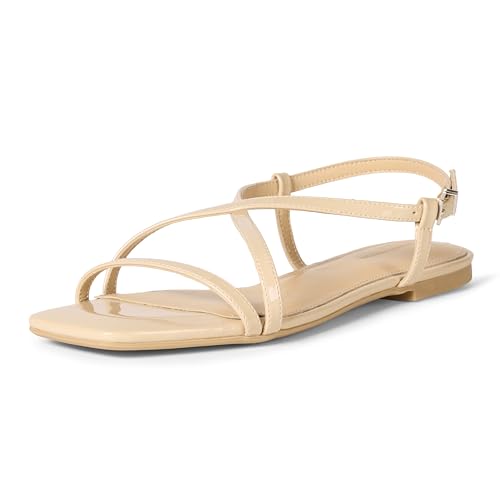 Image of Amazon Essentials Women's Flat Strap Sandals with Memory Foam