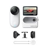 Insta360 GO 3S 128 GB Weiß- Tragbare 4K Mini-Kamera, Freihand-POVs, Überall anbringbar, Stabilisierung, 140 min Akku, 10 m wasserdicht, KI-Bearbeitung, Apple Find My, für Vlogs, Reisen, Outdoor