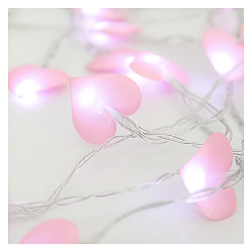 FHYTGBS Guirnalda de luces de algodón de 1 m/3 m, funciona con pilas, luces LED de Navidad para decoración de bodas (color de emisión: 2, potencia: 1 m10 led)